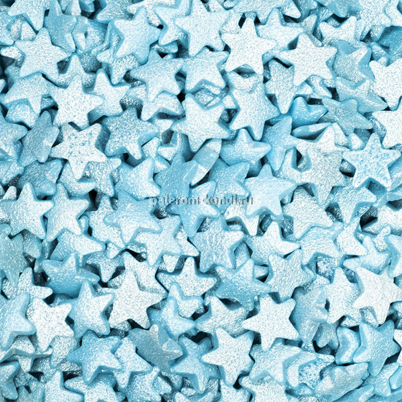 Посыпка кондитерская "Звёзды" голубые перламутровые, 750гр